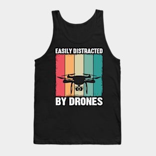 Easily Distracted By Drone Vintage Tank Top